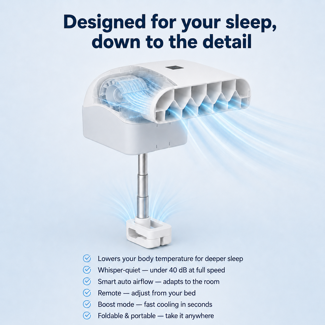 The Original Zephyr™- Bed Fan